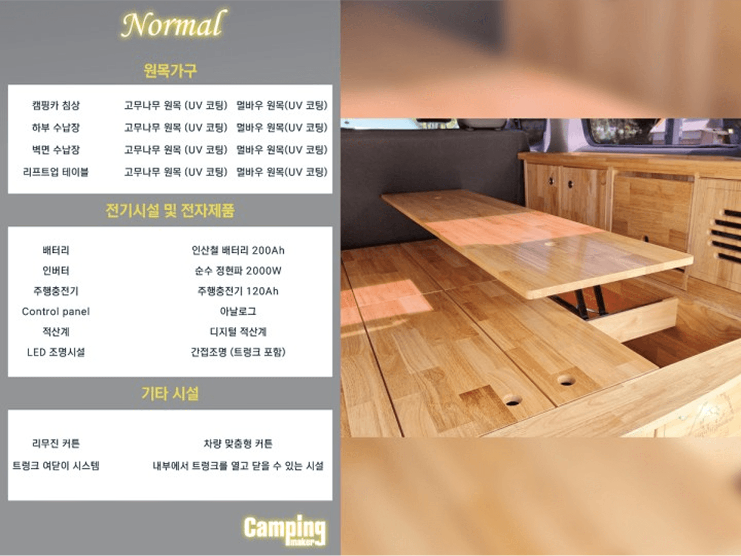캠핑메이커 패키지 상품 노멀